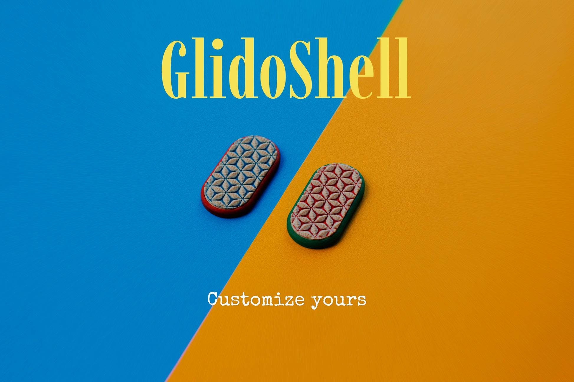 GlidoShell - Magnetic Fidget Slider with Customizable Shell Textured