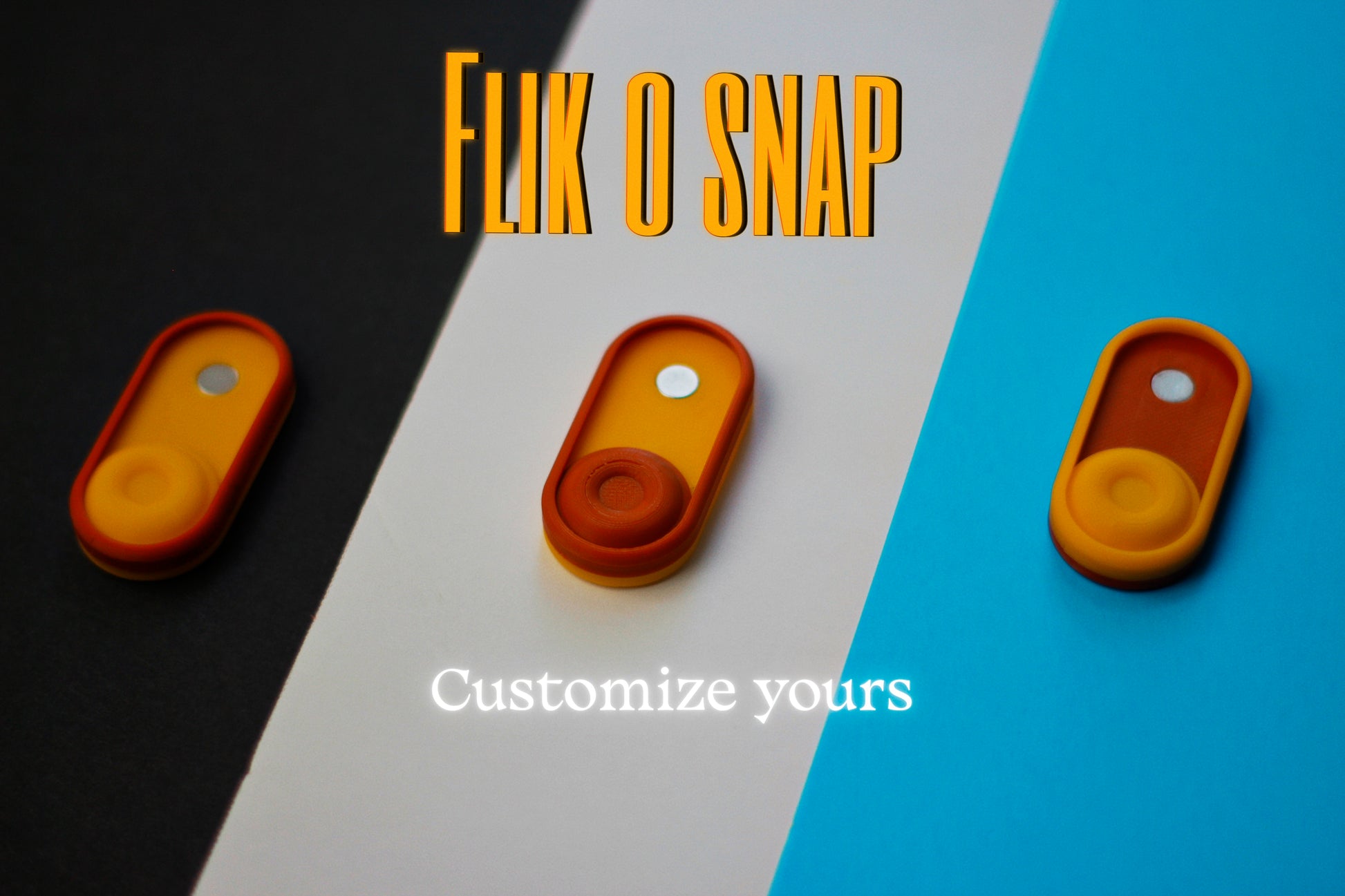 Flik-O-Snap - Magnetic Snap Switch Slider with Custom Colors
