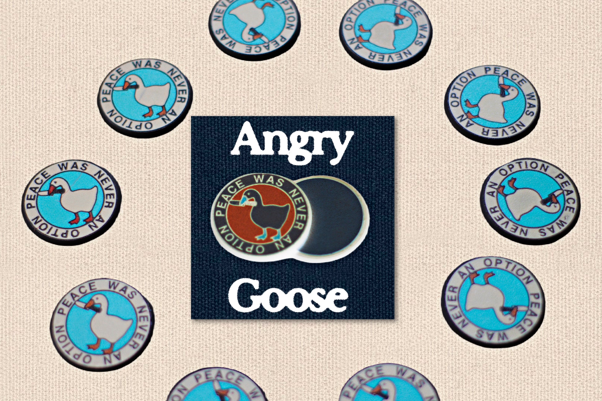 GooseSnap - Magnetic Round Slider (Angry Goose Art)
