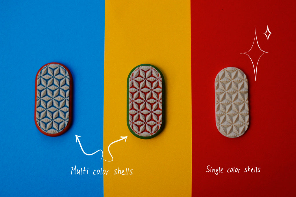 GlidoShell - Magnetic Fidget Slider with Customizable Shell Textured