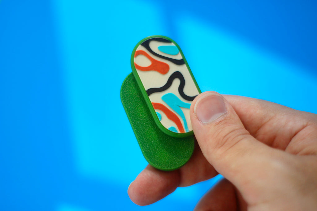 GlidoWave - Customizable Abstract Wave Pattern  Fidget Slider
