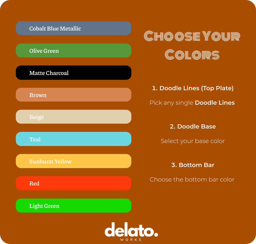 GlidoDoodle - Magnetic Doodle Texture Slider (Custom Colors)