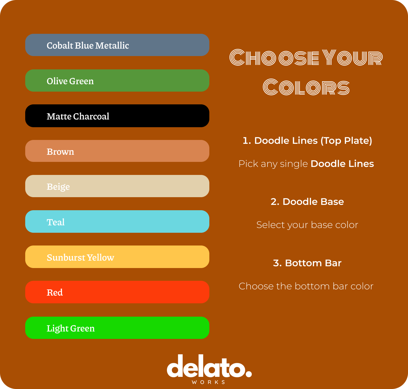 GlidoDoodle - Magnetic Doodle Texture Slider (Custom Colors)